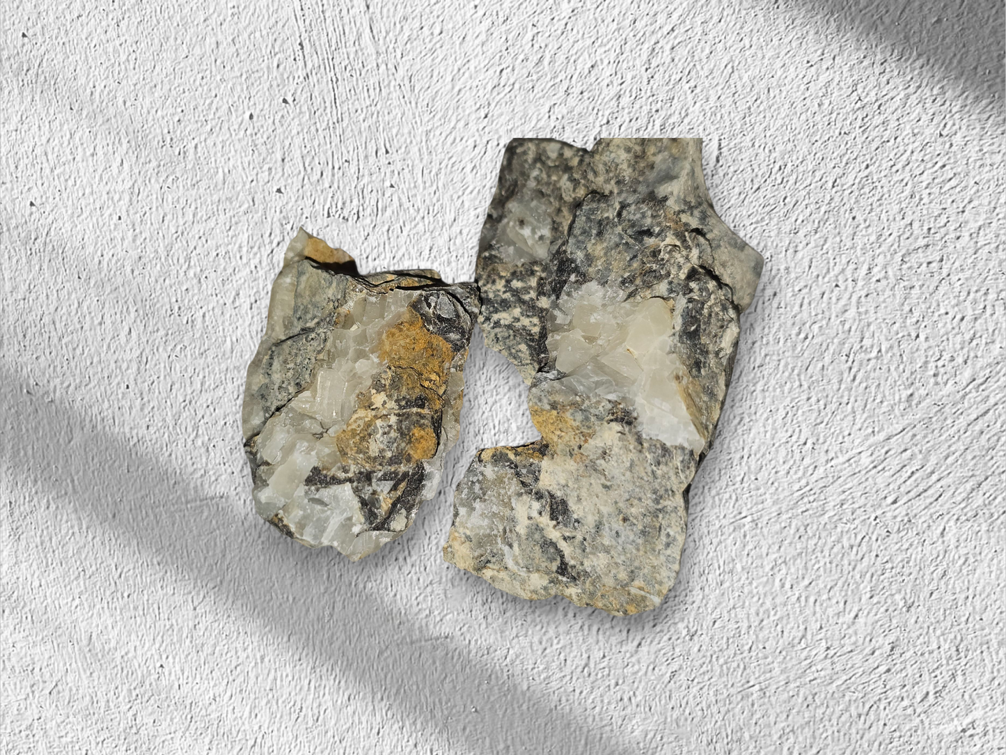 Archive Relic | Quartz Vein in Host Rock | Milky Quartz Mineral Specimen | CRSTL&CO
