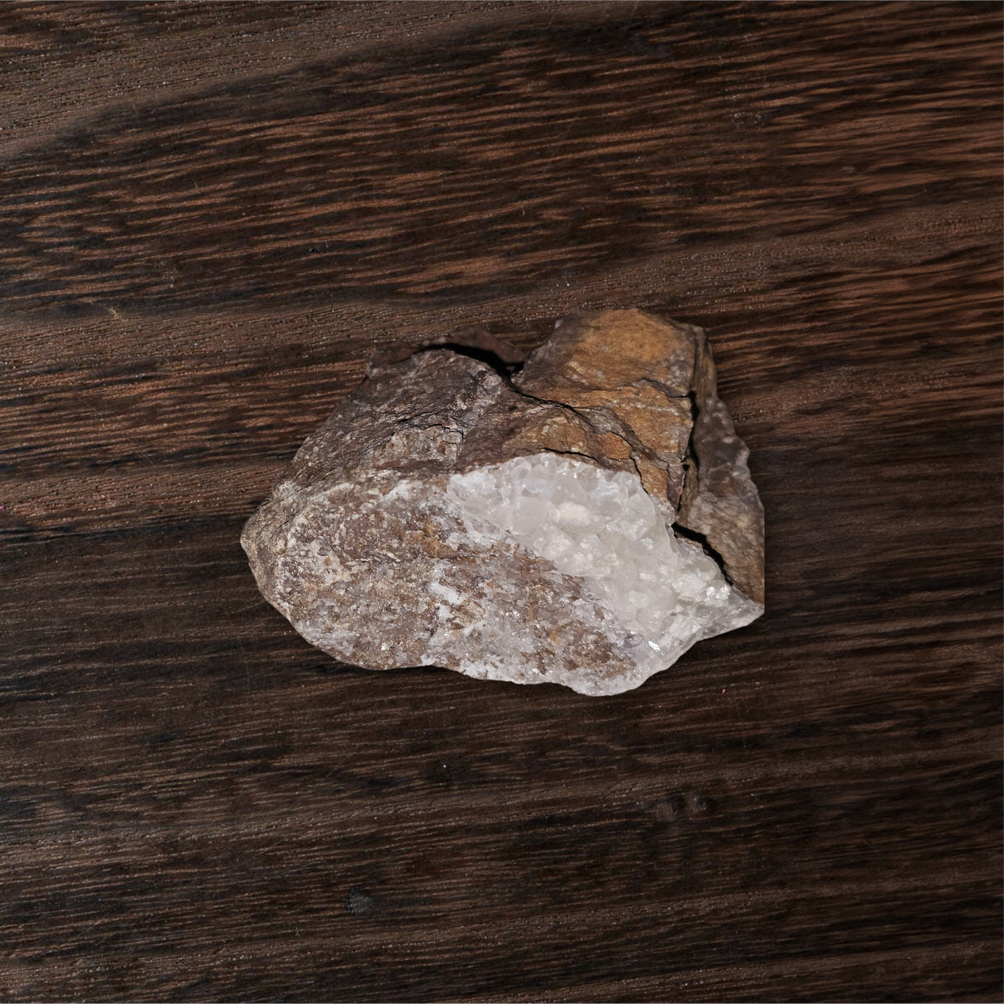 Raw Quartz Vein Stone – Natural Crystal in Host Rock, Rough Healing Mineral Specimen | CRSTL&CO™️
