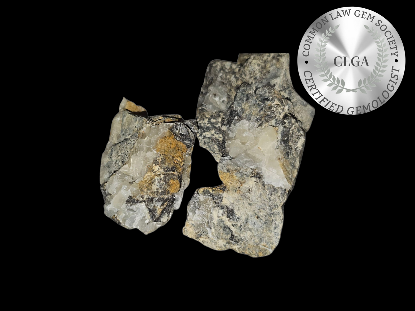 Archive Relic | Quartz Vein in Host Rock | Milky Quartz Mineral Specimen | CRSTL&CO