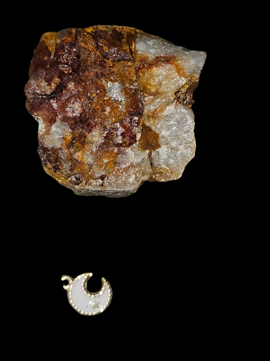 BLOODFIRE VEIN | ONE OF ONE RED VEIN CRYSTAL ROCK RELIC | RARE STONE | SACRED DESERT STONE COLLECTOR ARTIFACT | CRSTL&CO ™️