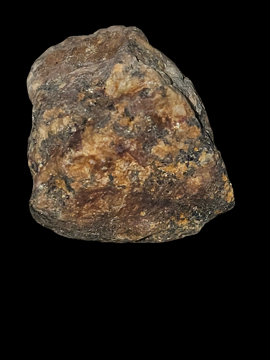 Blue Ember | raw quartz and iron relic with fiery ochre tones | CRSTL&CO™️