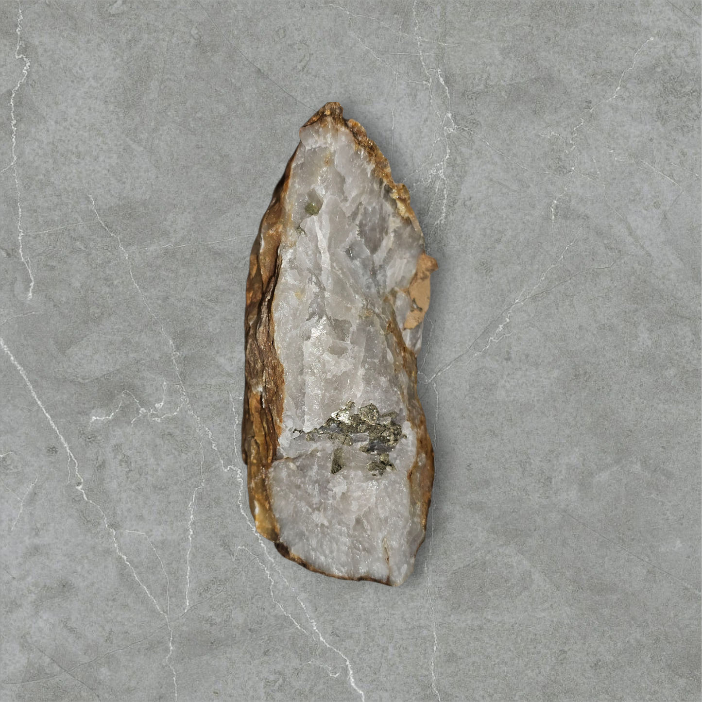 The Hollow Witness Relic – Iron-Stained Quartz & Petrified Stone with Natural Cavities | Sacred Desert Rock | CRSTL&CO™️