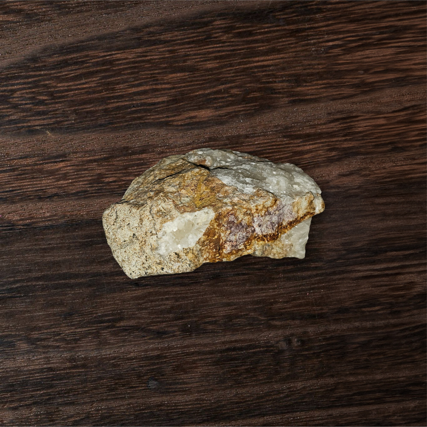 Raw Quartz Vein Stone – Natural Crystal in Host Rock, Rough Healing Mineral Specimen | CRSTL&CO™️