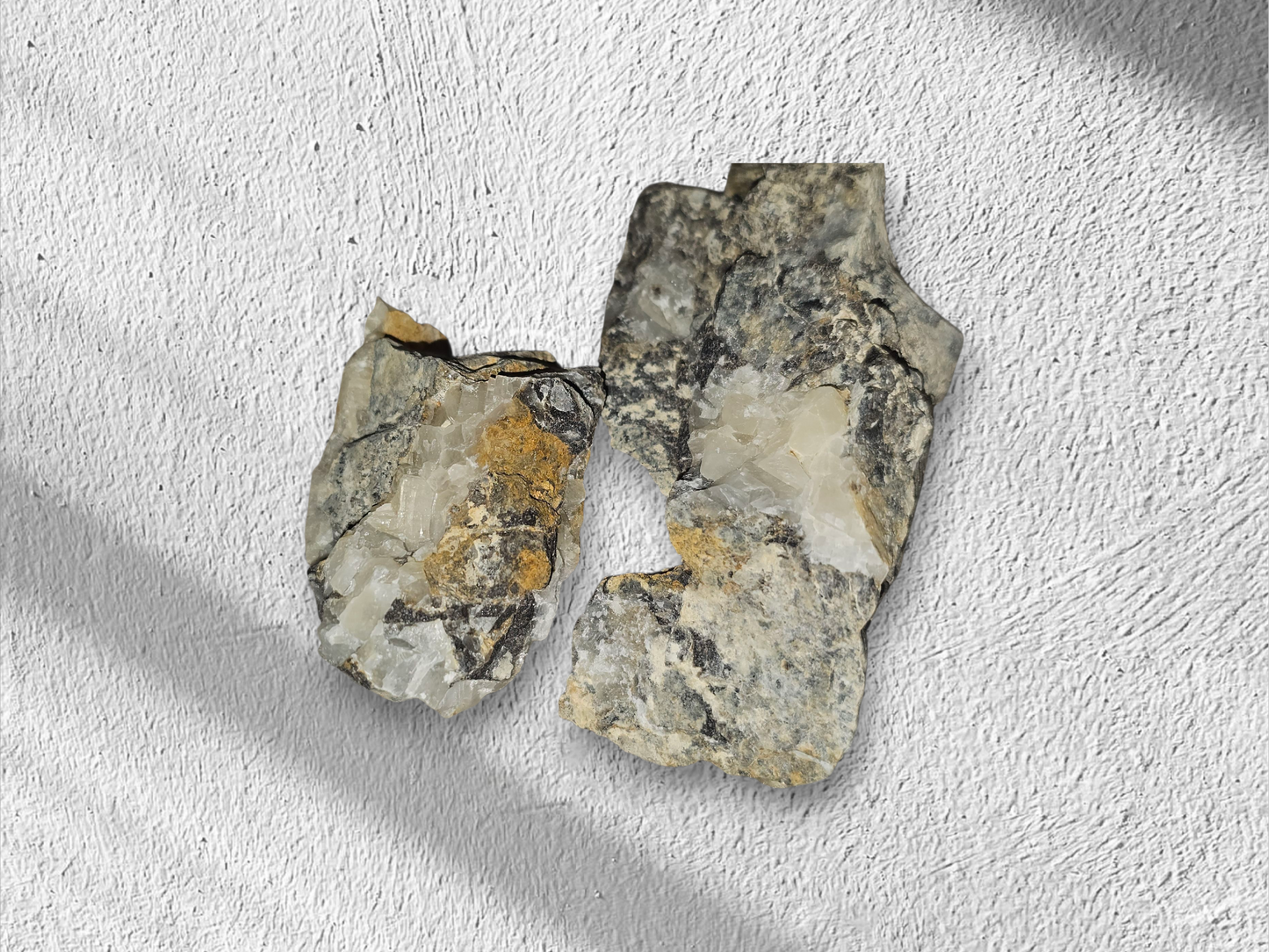 Archive Relic | Quartz Vein in Host Rock | Milky Quartz Mineral Specimen | CRSTL&CO