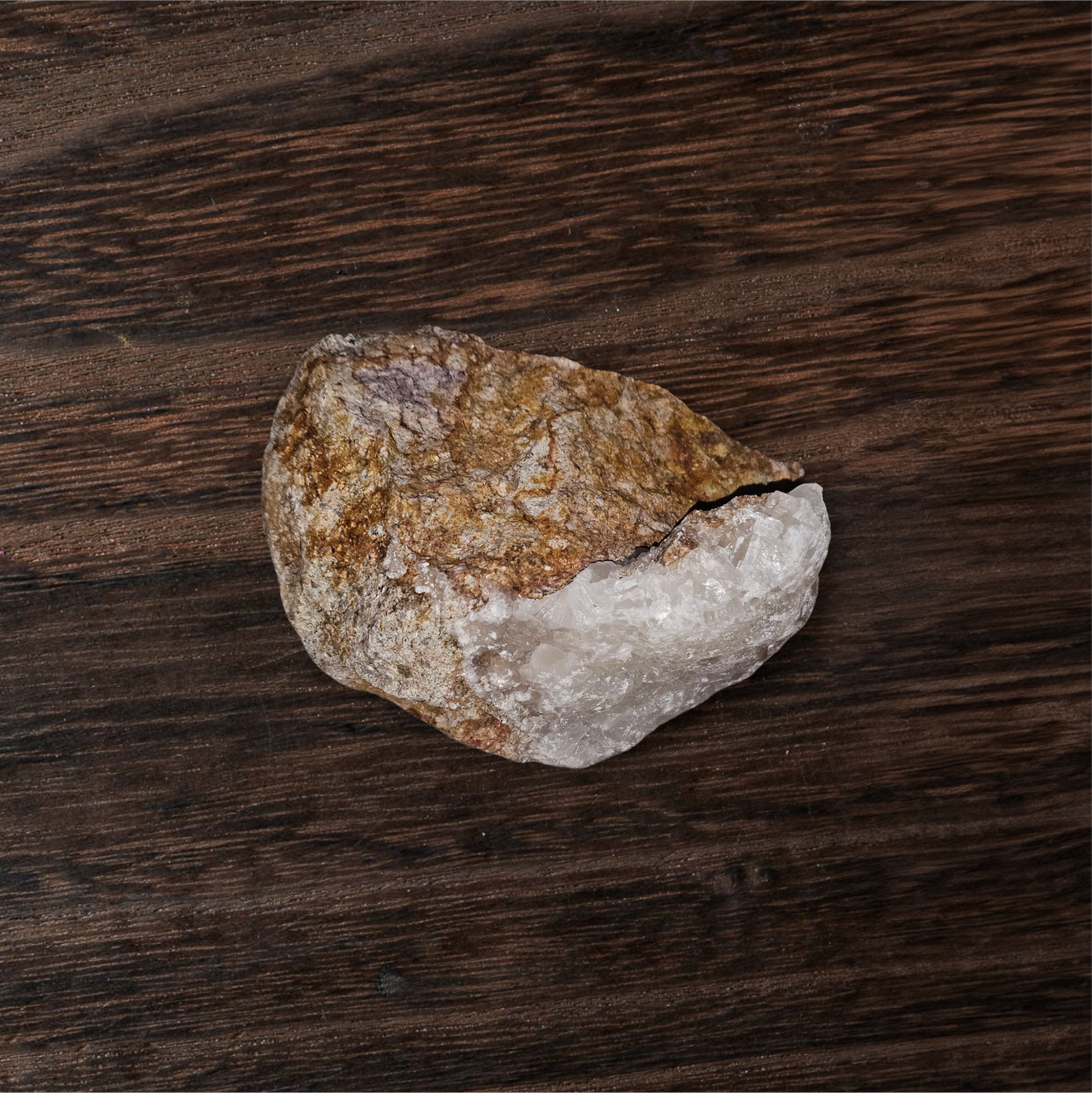 Raw Quartz Vein Stone – Natural Crystal in Host Rock, Rough Healing Mineral Specimen | CRSTL&CO™️