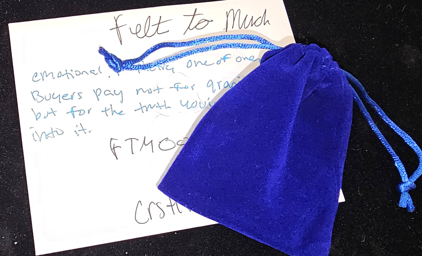 Felt Too Much - FTM 001 | CRSTL&CO™