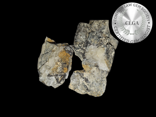Archive Relic | Quartz Vein in Host Rock | Milky Quartz Mineral Specimen | CRSTL&CO
